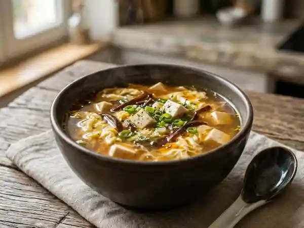 Soupe chinoise express savoureuse et facile - Photo de présentation