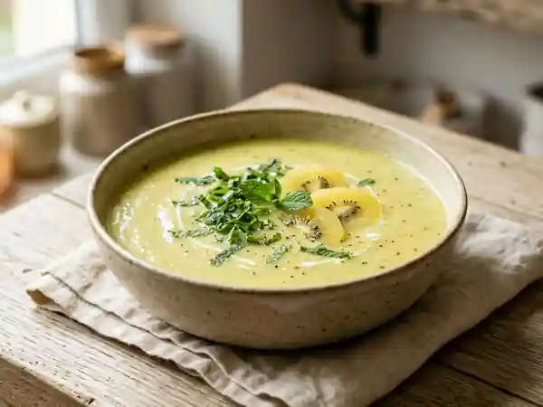 Velouté de kiwi gold onctueux au citron vert - Photo de présentation