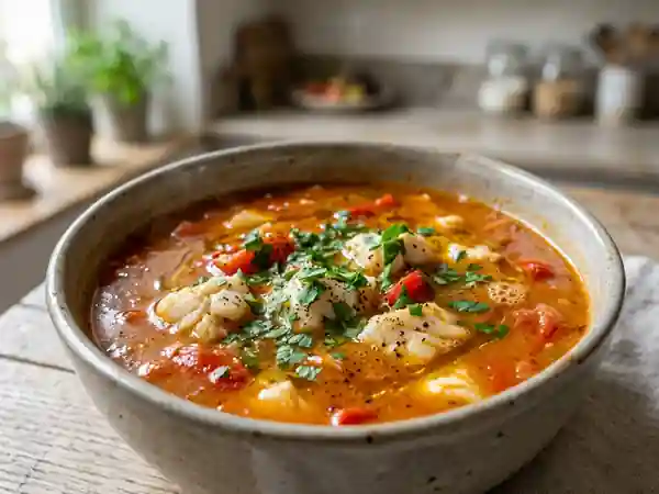 Soupe de Poisson Espagnole Authentique : Pimientone Savoureux - Photo de présentation