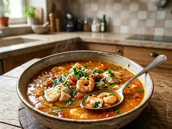 Soupe de poisson Lulu onctueuse et marine - Photo de présentation