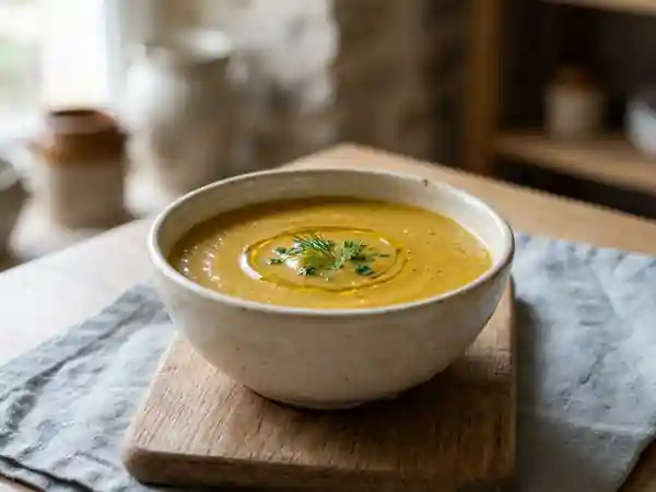 Soupe douce et nourrissante pour bébé dès 7 mois - Photo de présentation