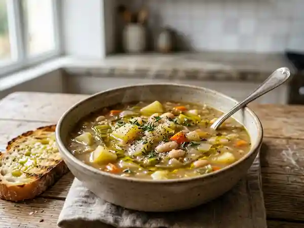 Soupe du berger réconfortante et fondante - Photo de présentation