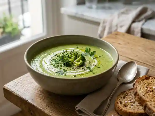 Velouté de brocoli soyeux et léger - Photo de présentation