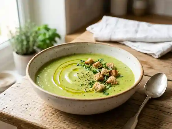 Velouté de courgettes fondant et soyeux - Photo de présentation
