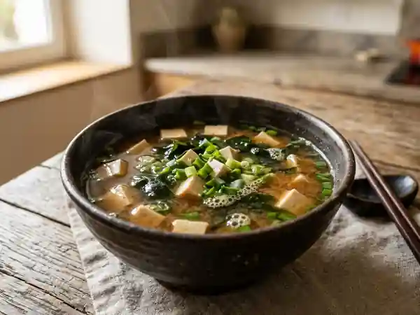Soupe Miso Traditionnelle Japonaise : Recette Facile et Savoureuse - Photo de présentation