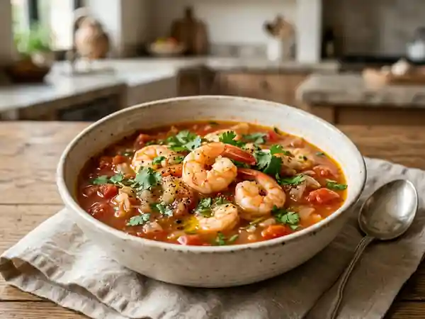Soupe Oja de Crevettes Épicée et Savoureuse - Photo de présentation