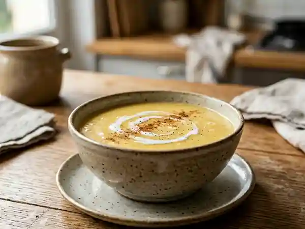 Soupe onctueuse à la banane : recette facile et gourmande - Photo de présentation