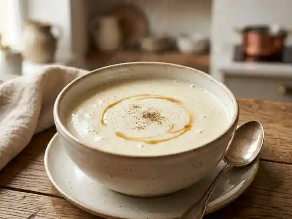 Soupe onctueuse au lait : recette facile et gourmande - Photo de présentation