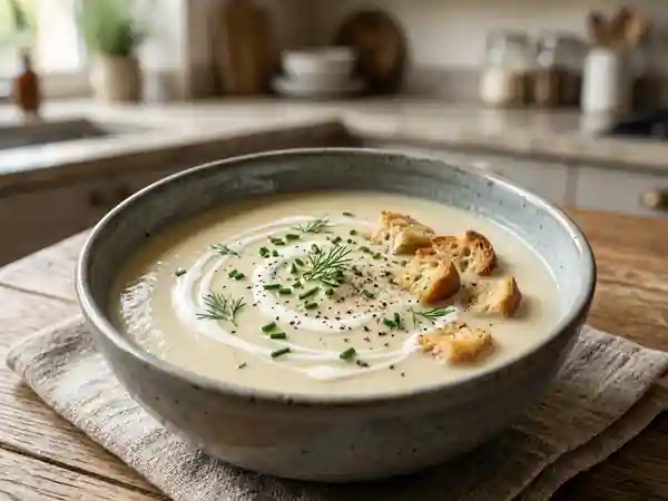 Soupe onctueuse aux endives caramélisées - Photo de présentation