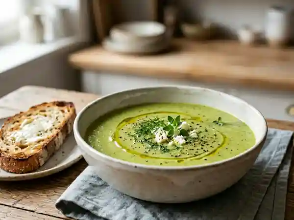 Velouté de courgette fondant à la Vache qui rit - Photo de présentation