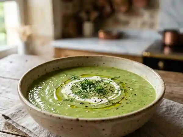 Velouté de laitue onctueux et léger - Photo de présentation