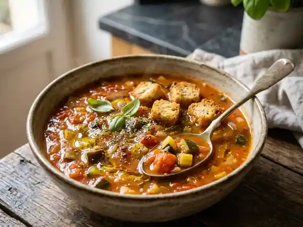 Soupe au Pistou de Légumes Confits - Photo de présentation