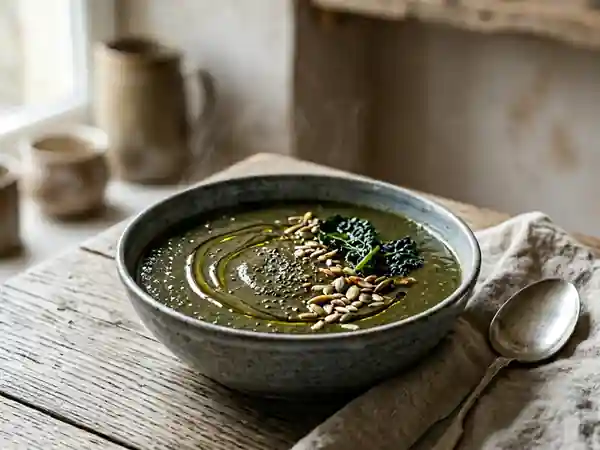 Soupe réconfortante au chou noir : recette facile et saine - Photo de présentation