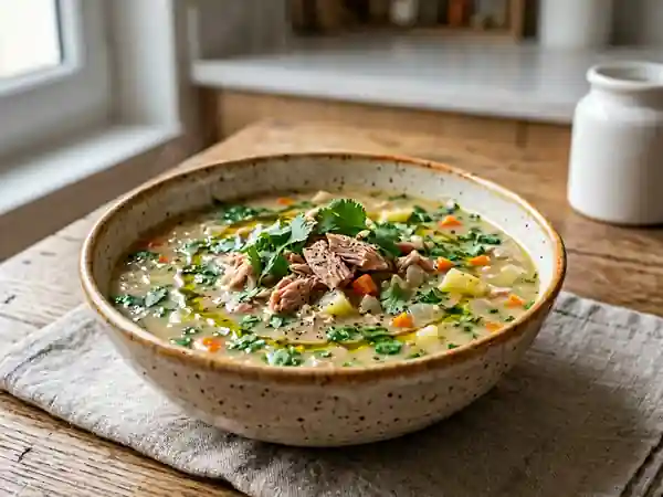 Velouté de thon onctueux à la coriandre fraîche - Photo de présentation