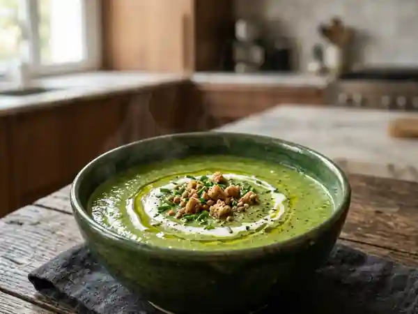 Soupe aux fanes de navets soyeuse - Photo de présentation
