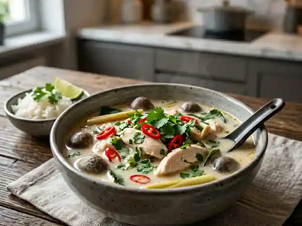 Tom Kha Kai Onctueux au Lait de Coco - Photo de présentation