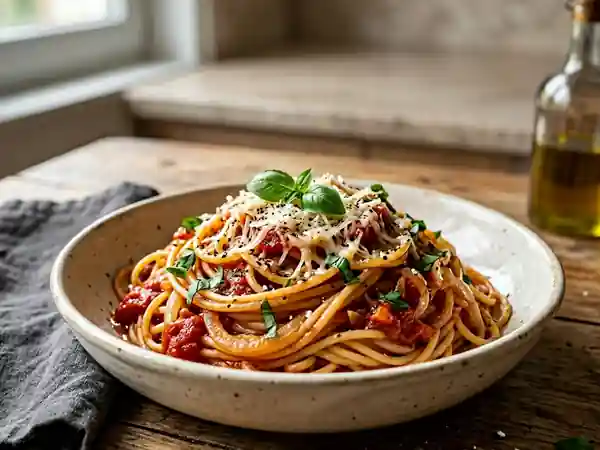 Spaghetti à l'italienne savoureux et authentique - Photo de présentation