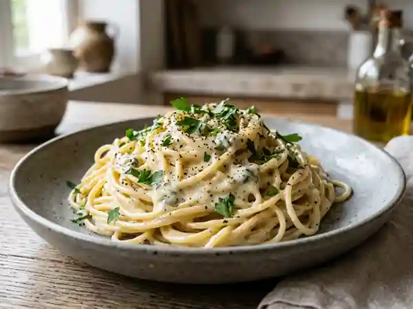 Spaghetti crémeux au roquefort façon La Grande Bouffe - Photo de présentation