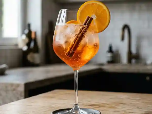 Spritz pétillant à la cannelle infusée - Photo de présentation