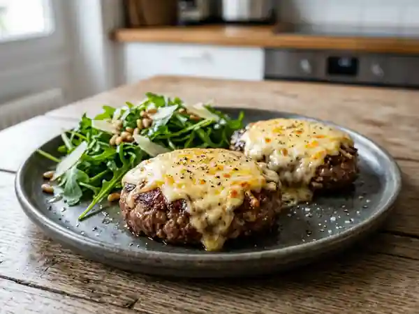 Steaks au trio de fromages fondants - Photo de présentation