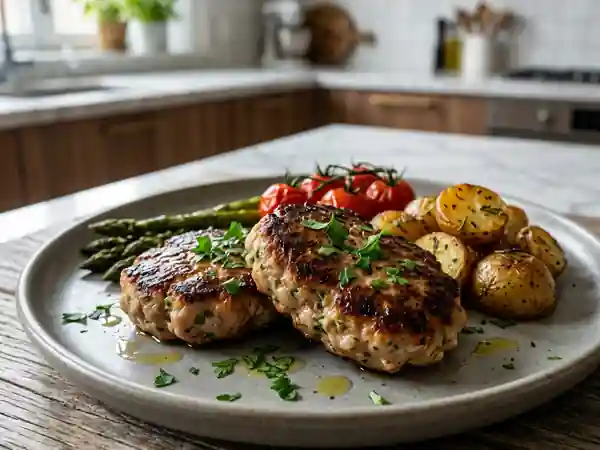Steaks de dinde fondants à l'ail et persil - Photo de présentation
