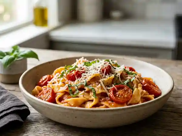 Straccietti fondants à la tomate et basilic - Photo de présentation