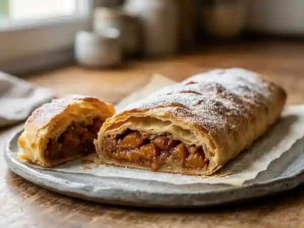 Strudel aux mirabelles maison : dessert fruité et gourmand - Photo de présentation