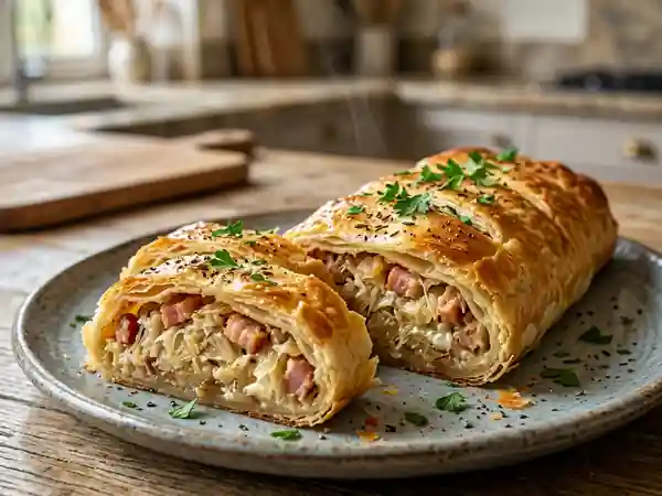 Strudel Croustillant à la Choucroute et Lardons - Photo de présentation