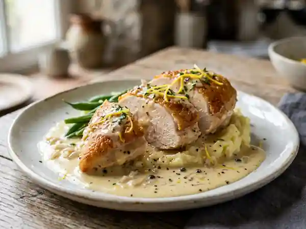 Suprêmes de volaille à la crème citronnée : recette gourmande et facile - Photo de présentation
