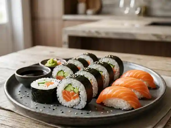 Makis au Saumon Fondant et Riz Vinaigré Parfait - Photo de présentation