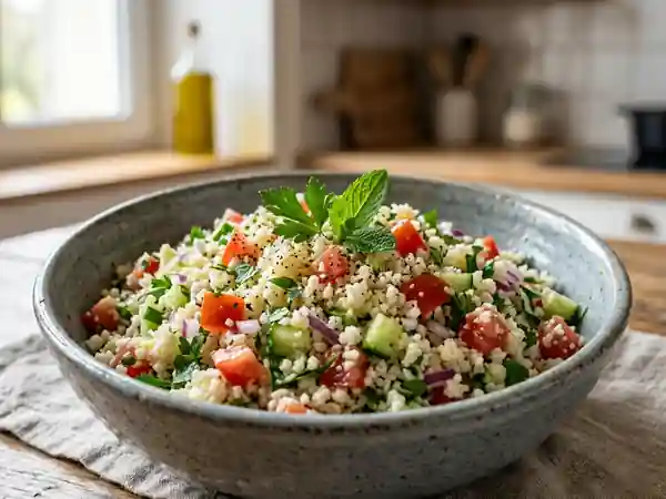 Taboulé de chou-fleur frais et croquant - Photo de présentation
