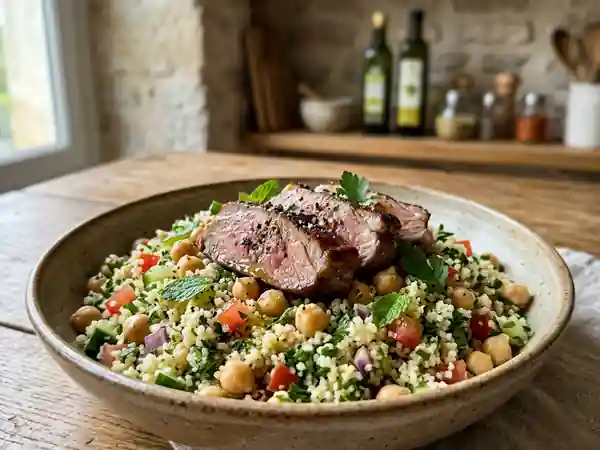 Taboulé Frais à l'Agneau et Pois Chiches - Photo de présentation