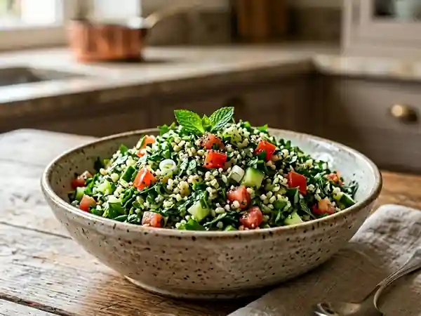 Taboulé Libanais Frais et Authentique : Recette Facile et Rapide - Photo de présentation