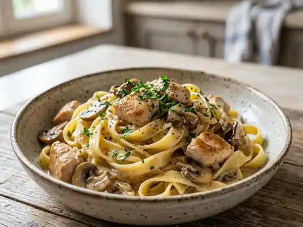 Tagliatelles paysannes à la dinde fondante - Photo de présentation