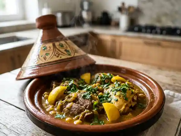 Tajine Fondant aux Deux Viandes et Citron - Photo de présentation