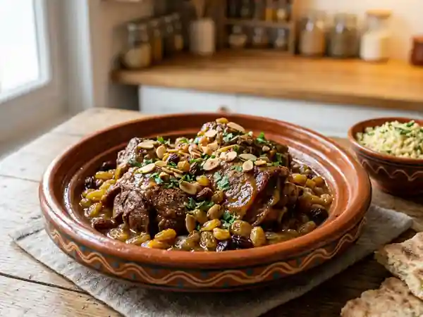 Tajine de mouton fondant au miel et cannelle - Photo de présentation
