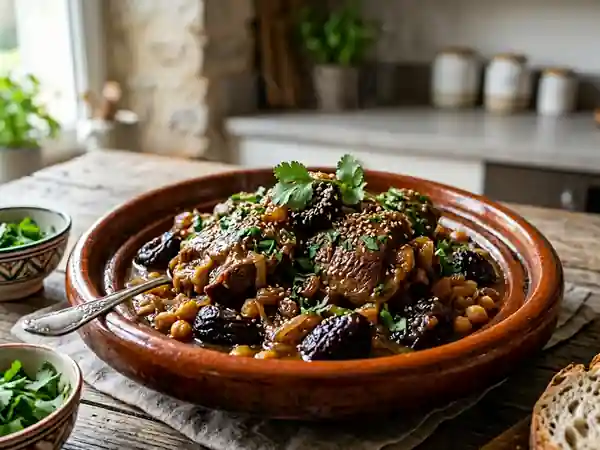 Tajine de Mouton Fondant aux Pruneaux et Miel - Photo de présentation