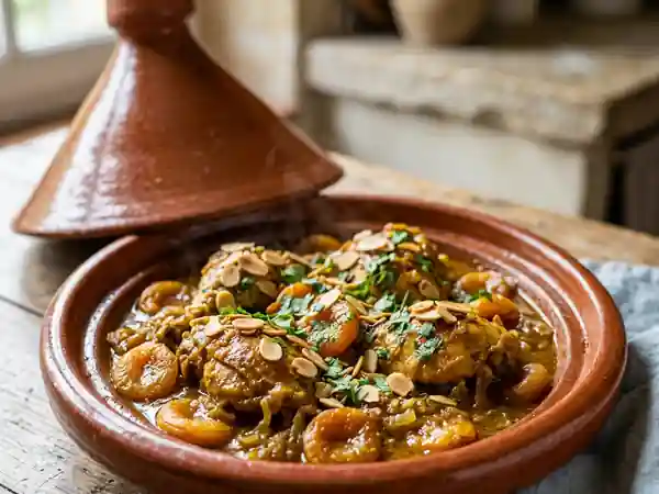 Tajine de pintade aux abricots secs : recette savoureuse et facile - Photo de présentation