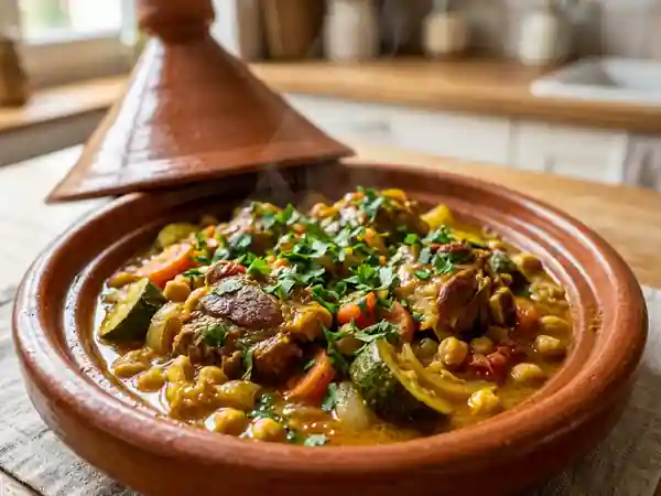 Tajine d'Agneau Fondant aux Épices Douces - Photo de présentation