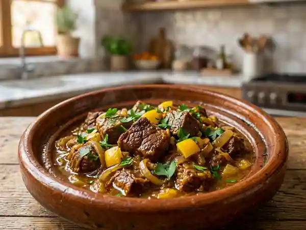 Tajine de bœuf fondant aux citrons confits - Photo de présentation