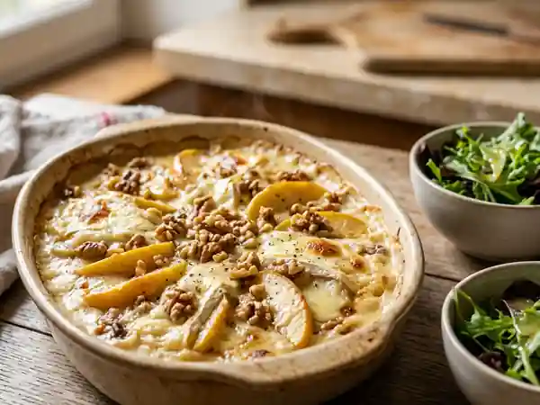 Camembert rôti aux pommes et cidre - Photo de présentation