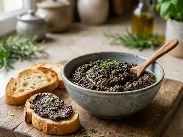 Tapenade d'Olives Noires Maison : Recette Facile et Rapide - Photo de présentation