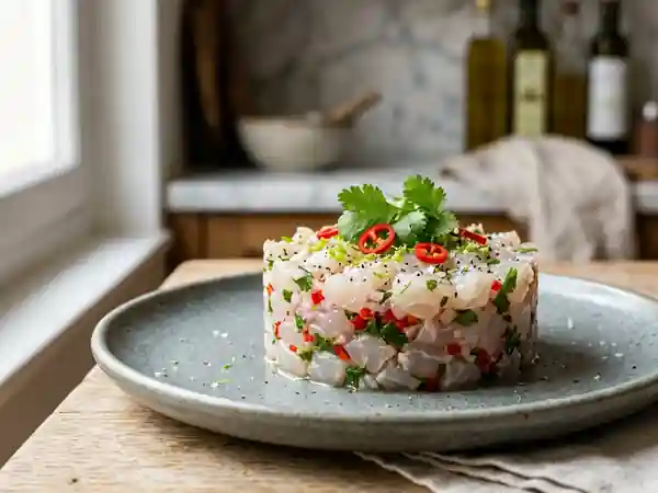 Tartare de Bar au Piment et Citron Vert - Photo de présentation