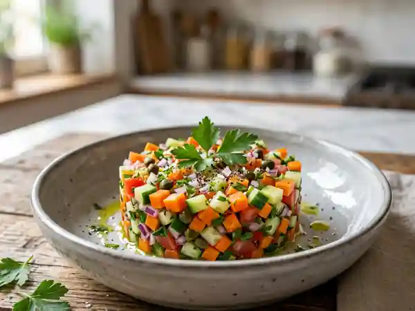 Tartare de Crudités Frais et Croquants : Recette Facile et Santé - Photo de présentation