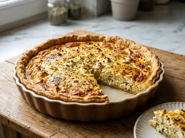 Tarte Fondante Feta et Herbes de Provence - Photo de présentation