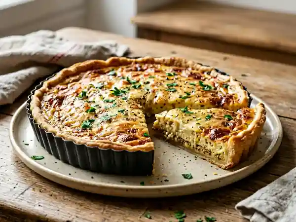 Tarte à la moutarde maison : recette facile et savoureuse - Photo de présentation