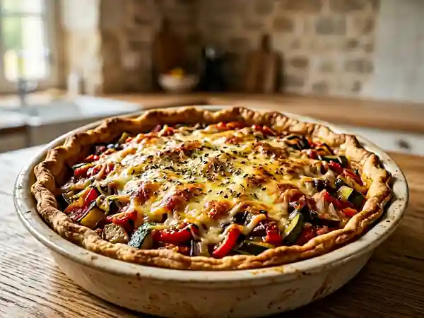 Tarte Ratatouille Fondante et Gratinée - Photo de présentation