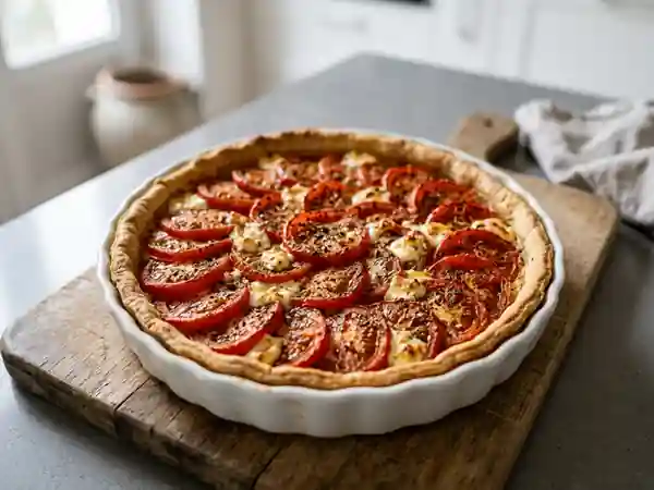 Tarte Tomate Chèvre aux Herbes - Photo de présentation