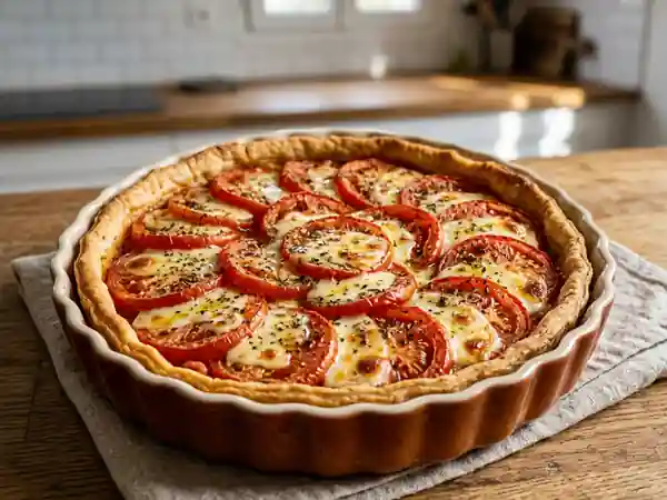 Tarte à la tomate express et savoureuse - Photo de présentation