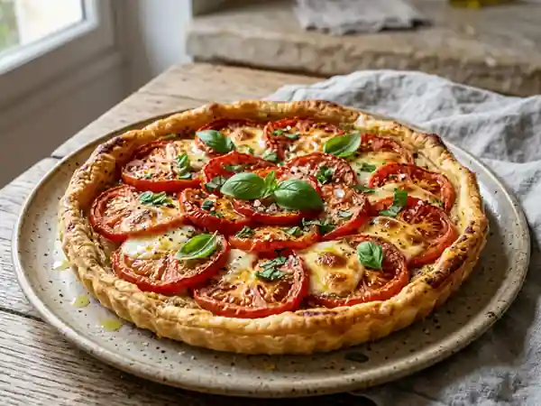 Tarte à la tomate façon Océane : recette savoureuse et facile - Photo de présentation